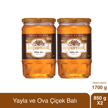 Balparmak Yayla ve Ova Çiçek Balı 850 g x 2 Adet - Balparmak